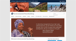 Desktop Screenshot of environmentalpeacebuilding.org